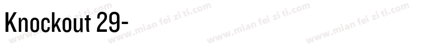 Knockout 29字体转换